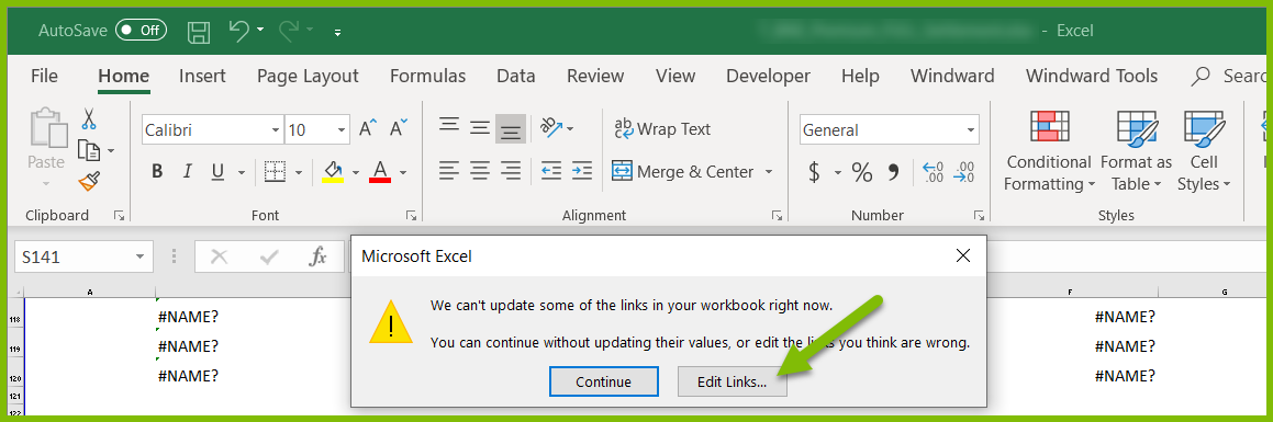 How Do I Correct Name In Excel Report Template Cells Instead Of Designer s Designer For Microsoft Office Windward Documentation